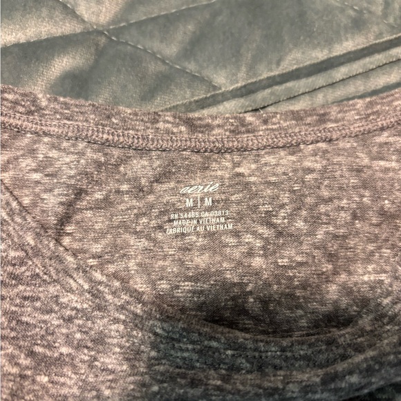 Aerie cut-out front knot dress, marle grey, size medium - Picture 9 of 11